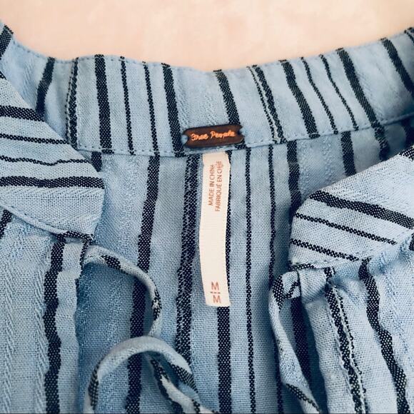 Free People Rhythm of the Night Tunic Blue Size M NWT - Picture 7 of 8